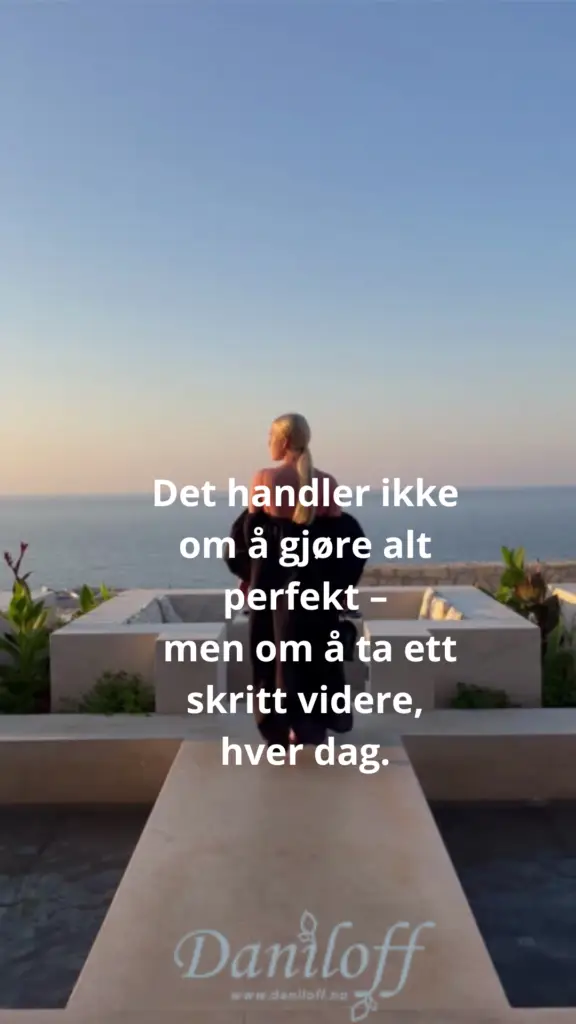 Det handler ikk å gjøre alt perfekt